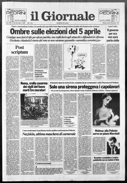 Il giornale : quotidiano del mattino